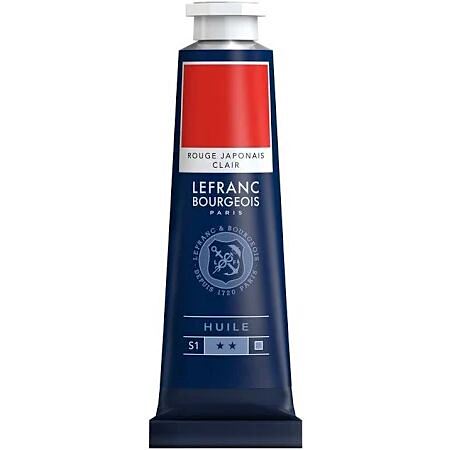 Peinture huile fine Rouge Japonais clair 40 ml - LEFRANC BOURGEOIS