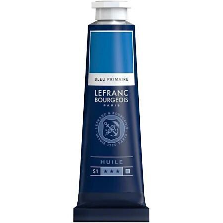 Peinture huile fine Bleu primaire 40 ml - LEFRANC BOURGEOIS