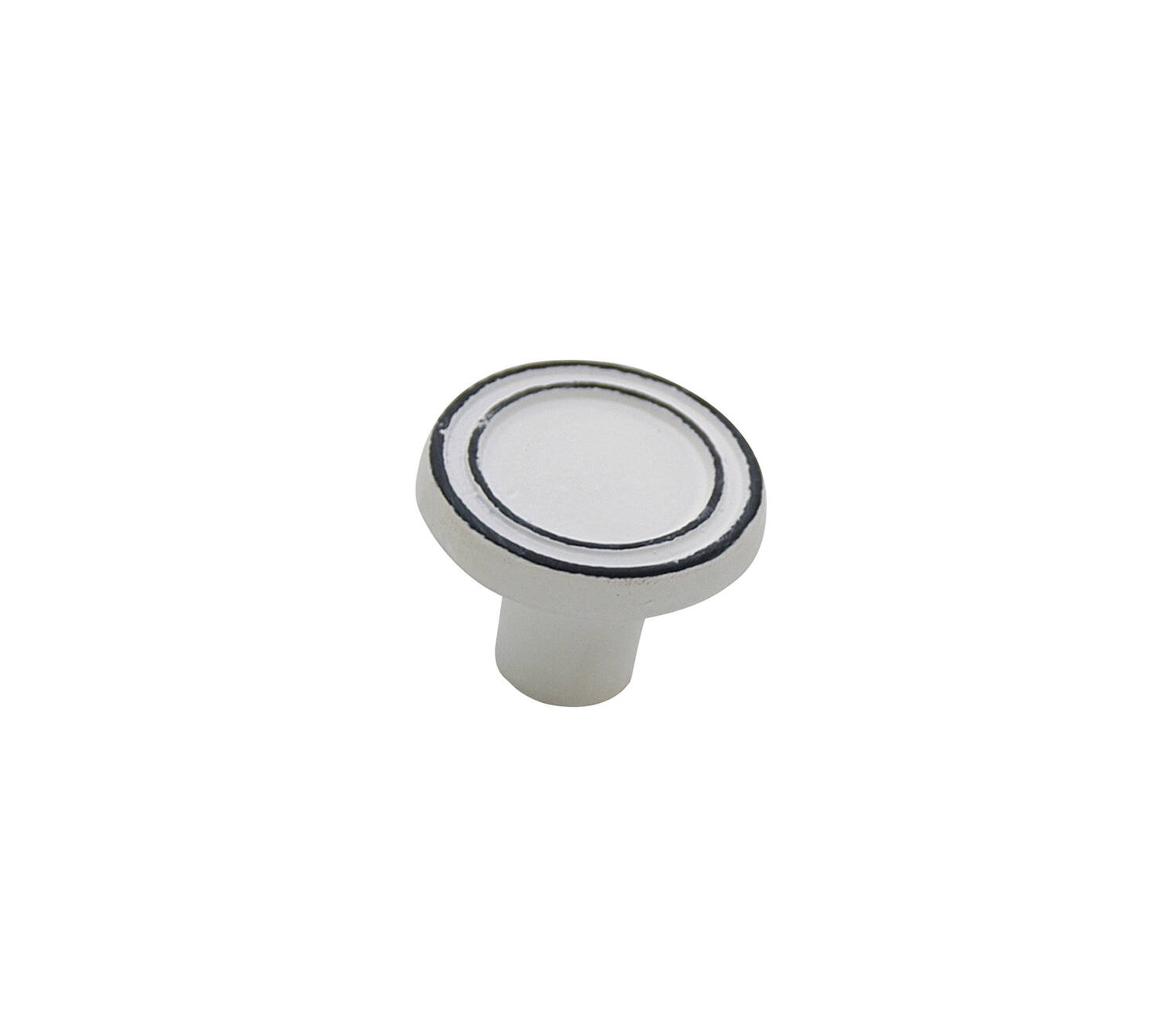 Bouton meuble Nagpur Métal Blanc ø37mm h28mm - B BEAUTY