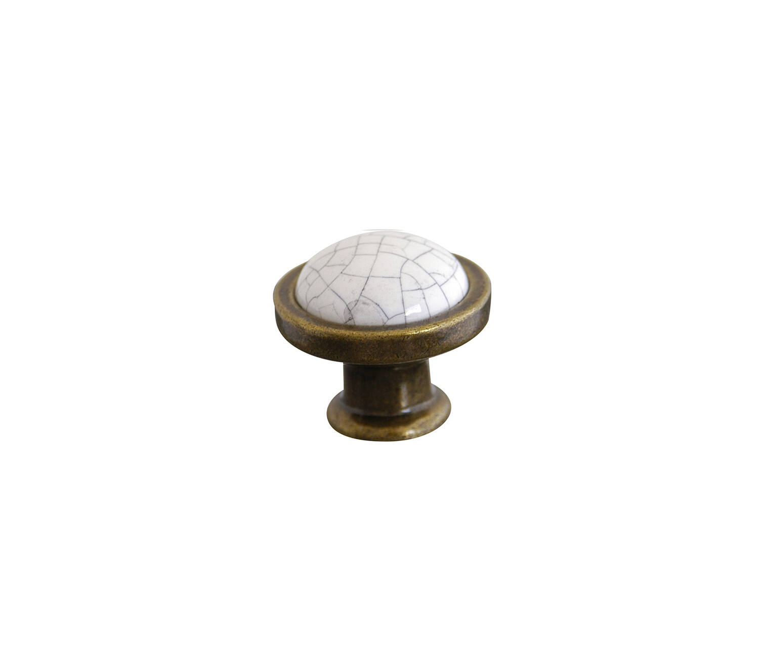 Bouton meuble Classique Laiton Vieilli ø38mm h33mm - B BEAUTY