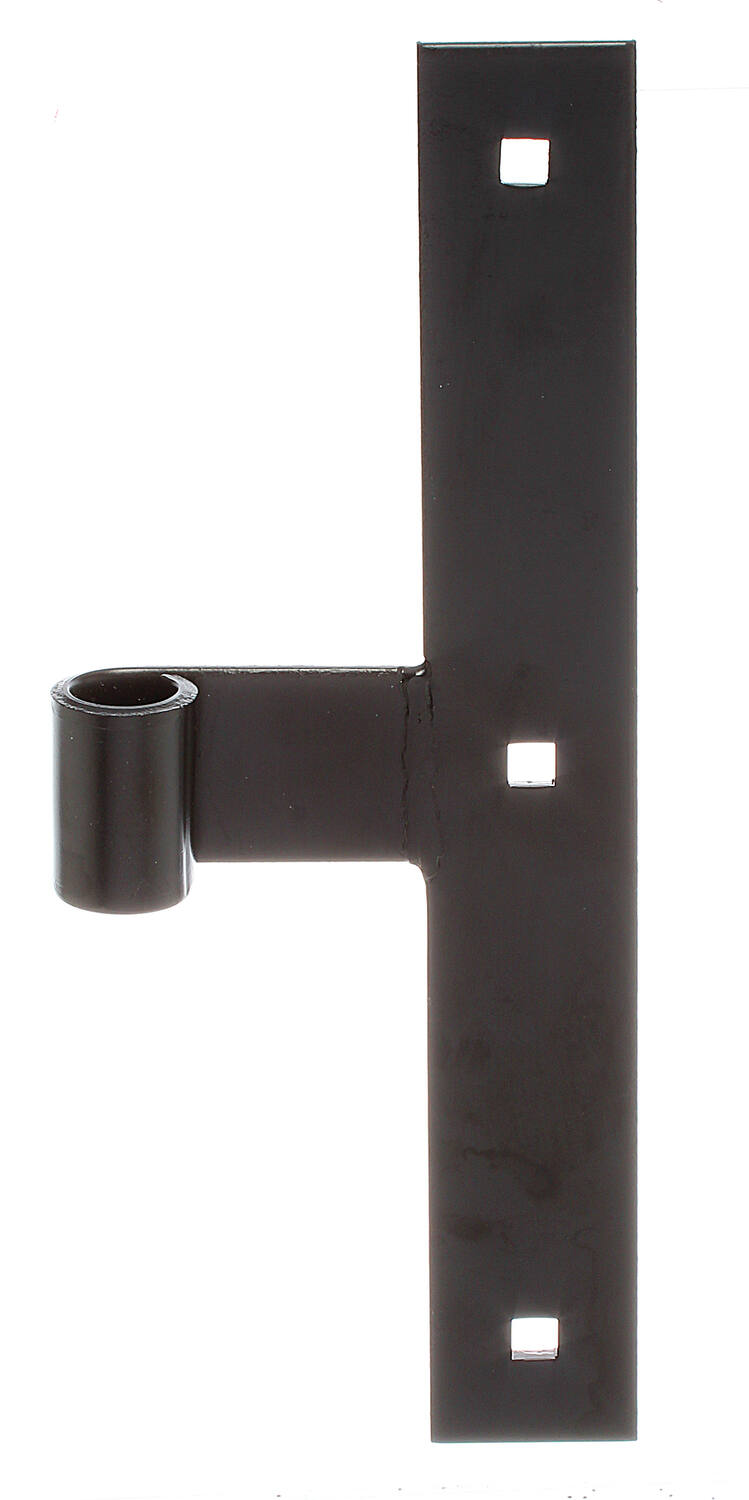 Penture milieu bout droit Ø14mm 25x3,5x0,4cm laqué noir - ALBERTS