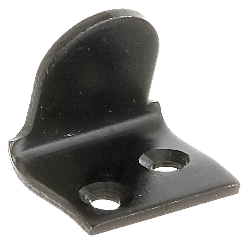 Butée de volet coudée Ø6mm 2,8x2,9cm noir - ALBERTS