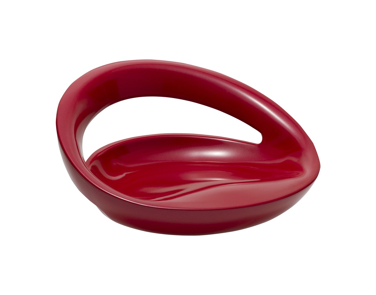 Assise Tabouret Bar Abby 46x41x23cm Rouge - INVENTIV