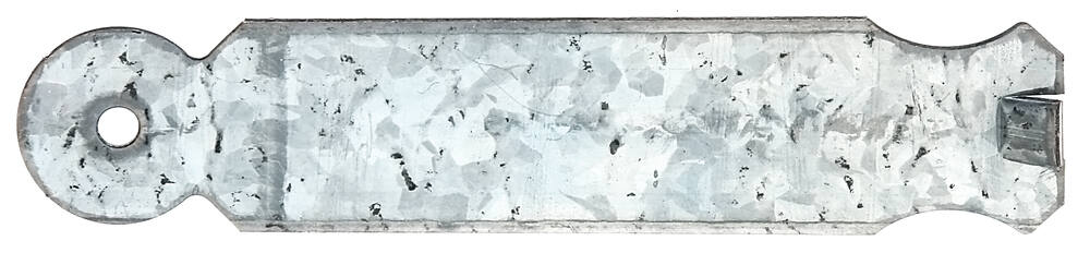 Patte à scellement arrondie Ø5,5mm 3x14x0,25cm - ALBERTS