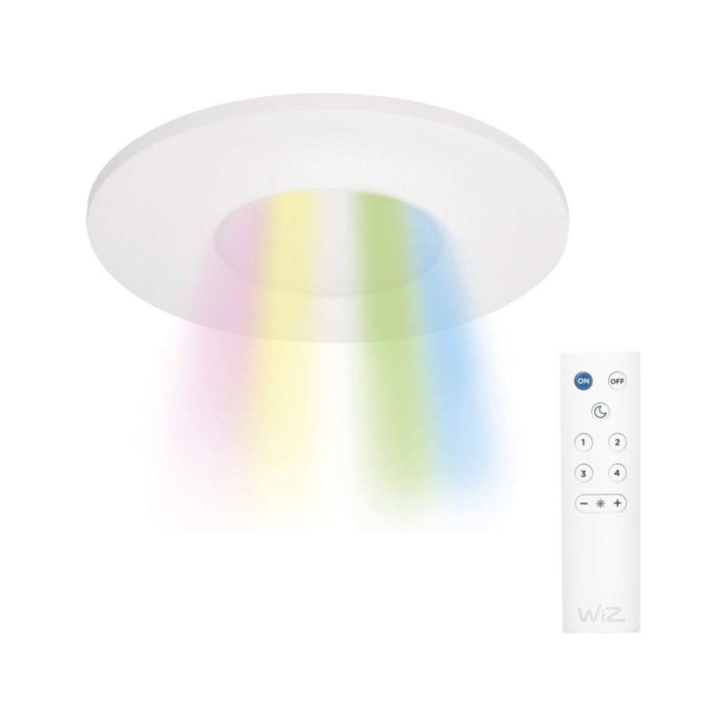 Spot Encastré LED Fixe Idual Connected Fortesa Métal Blanc Ø9,5cm