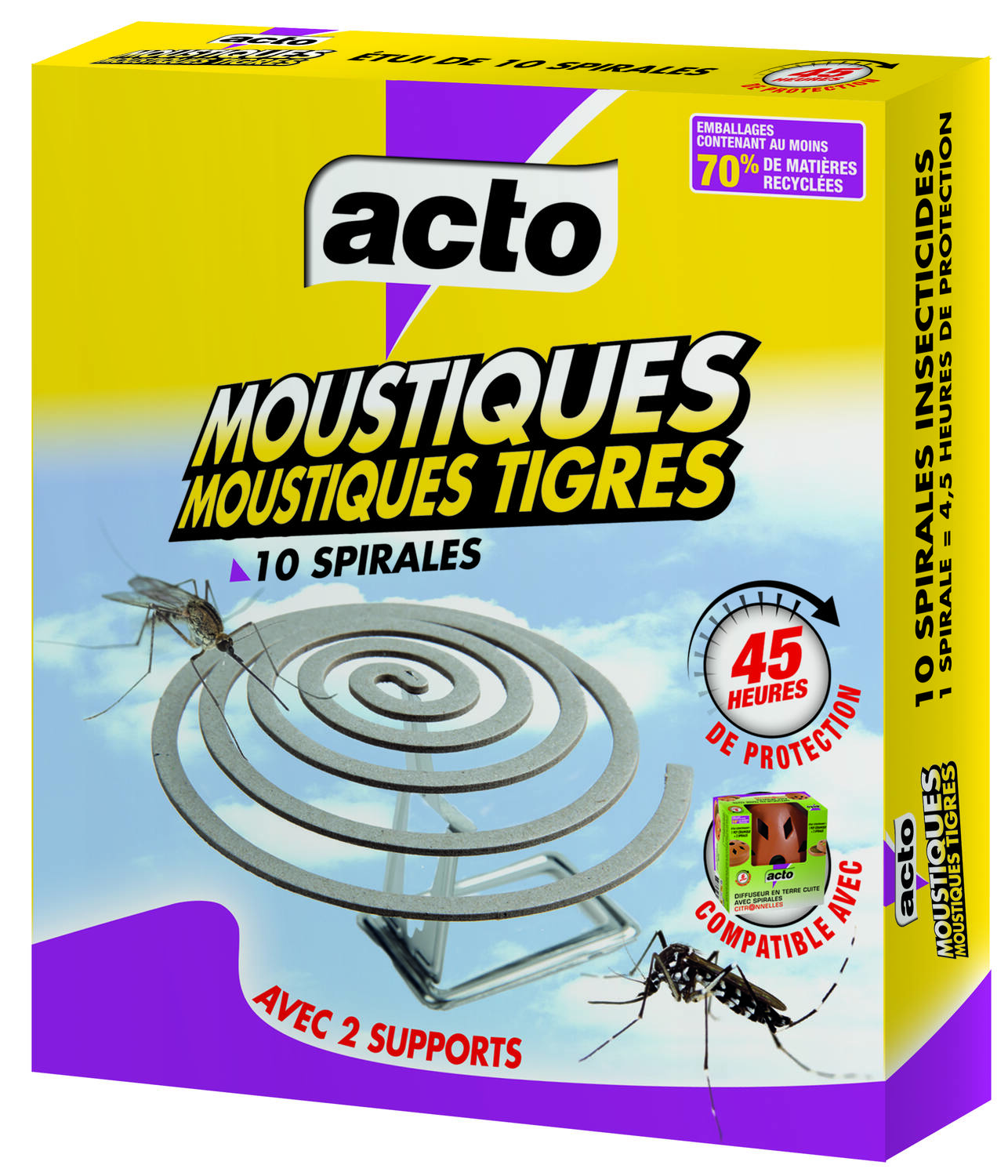 SPIRALES MOUSTIQUES - MOUSTIQUES TIGRES