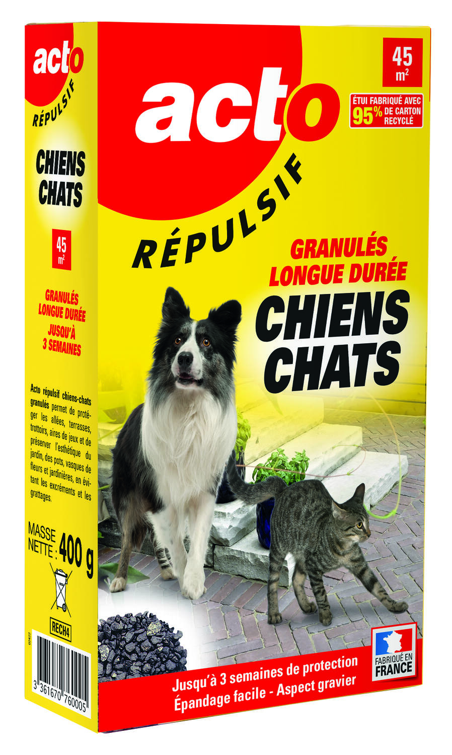 GRANULES RÉPULSIFS CHIENS CHATS 400G