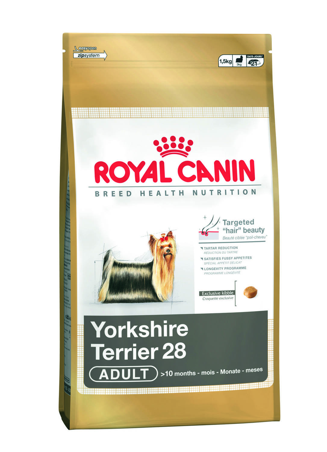 Croquette chien Yorkshire Terrier adult 1,5kg - ROYAL CANIN