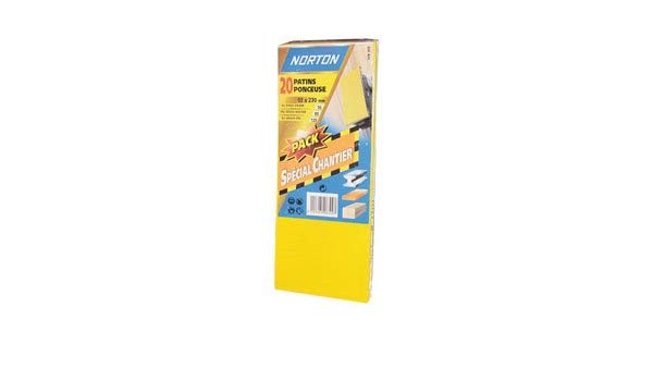20 patins 93x230mm Grain Assortis - NORTON