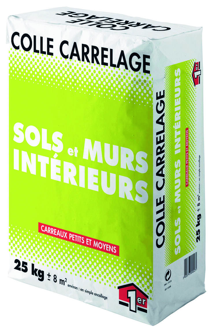 Mortier-colle carrelage sol et mur intérieur - 1ER