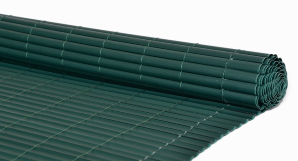 Canisse simple face PVC Plasticlaie occultation 85% 1,20x5m Vert - SICATEC