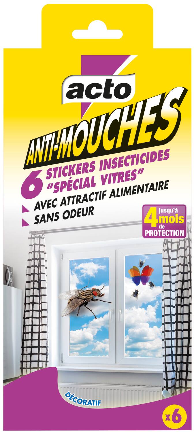 STICKERS INSECTICIDES ANTI-MOUCHES