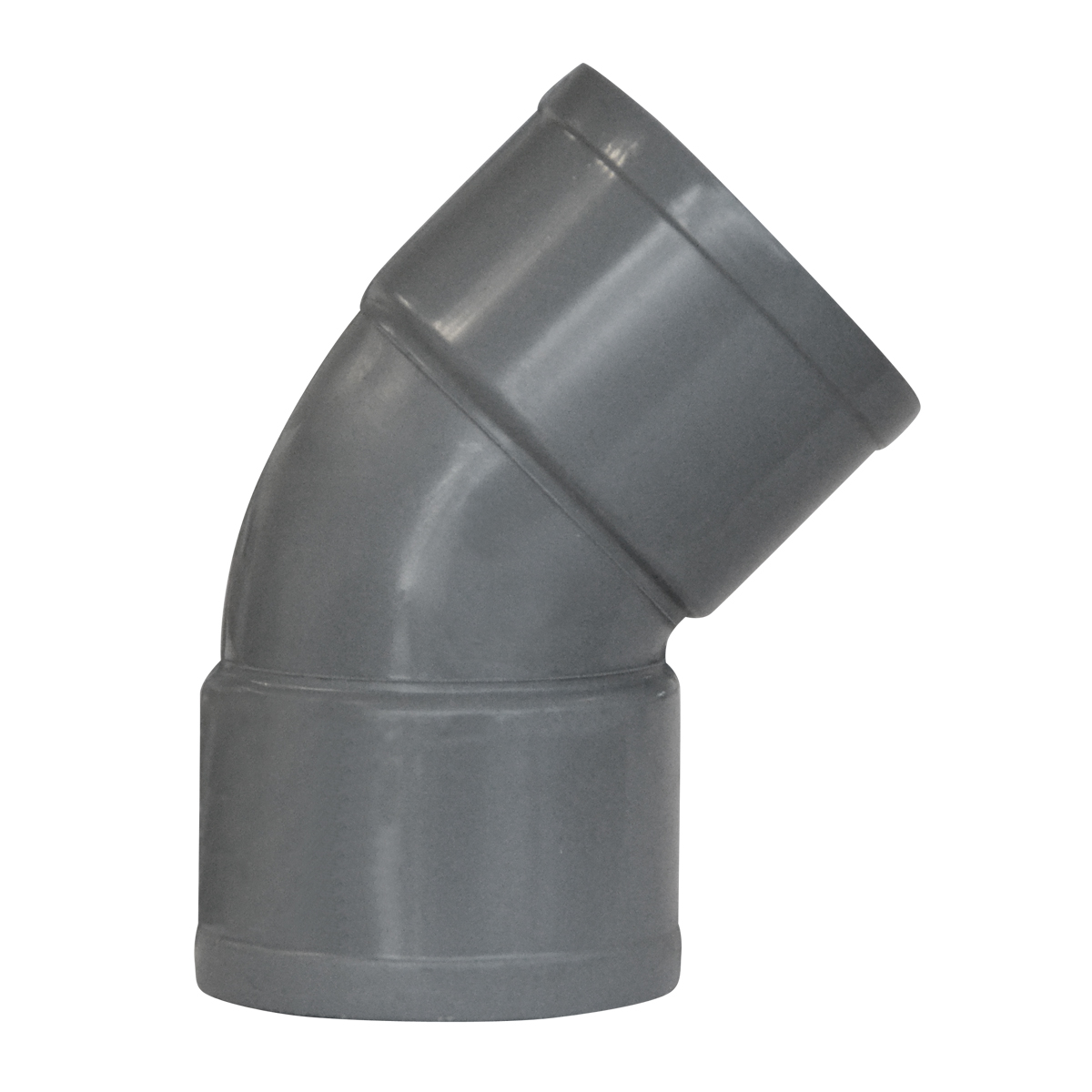 COUDE PVC A COLLER FEMELLE  FEMELLE Ø 100 45°