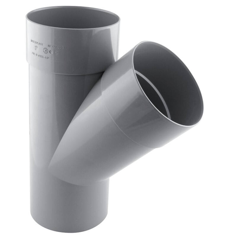 Culotte PVC 45° MF Diam.125 - INTERPLAST