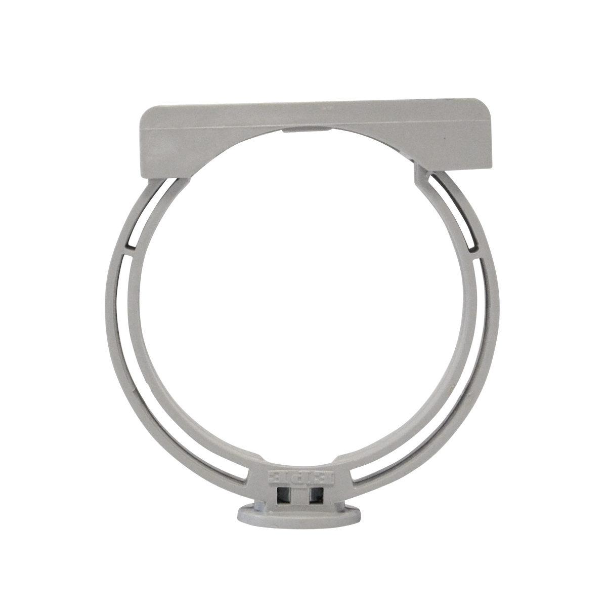 Collier à bride pour descente de gouttière Ø 80 grise