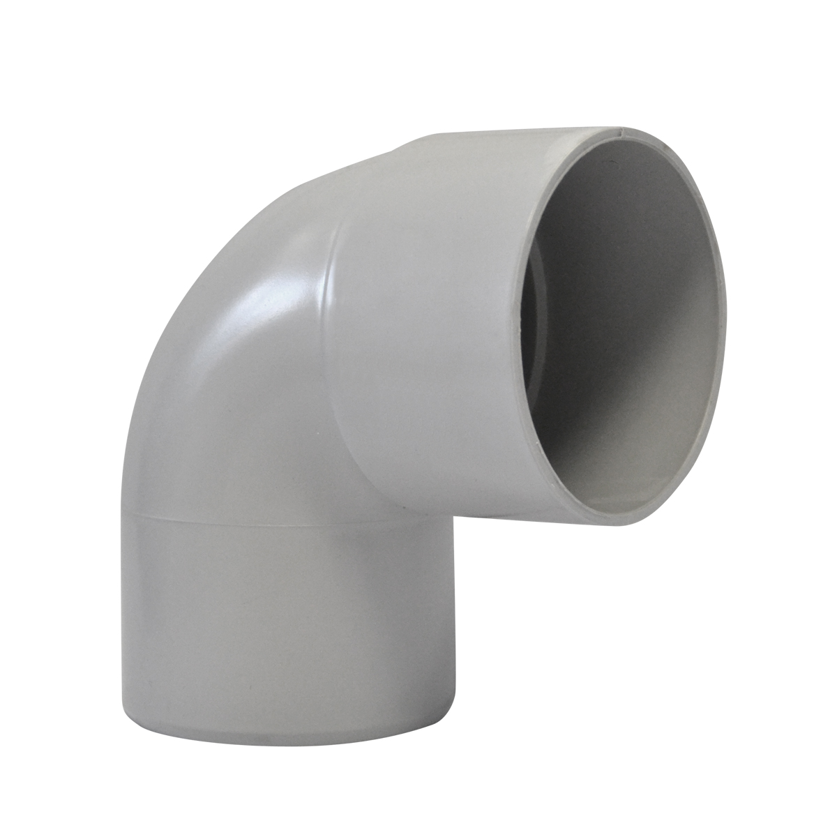 Coude 87°30 mâle femelle pour descente de gouttière Ø 80 grise