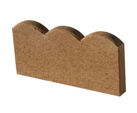 Bordure ondine - coloris provence - 50 x 25 x 5 cm