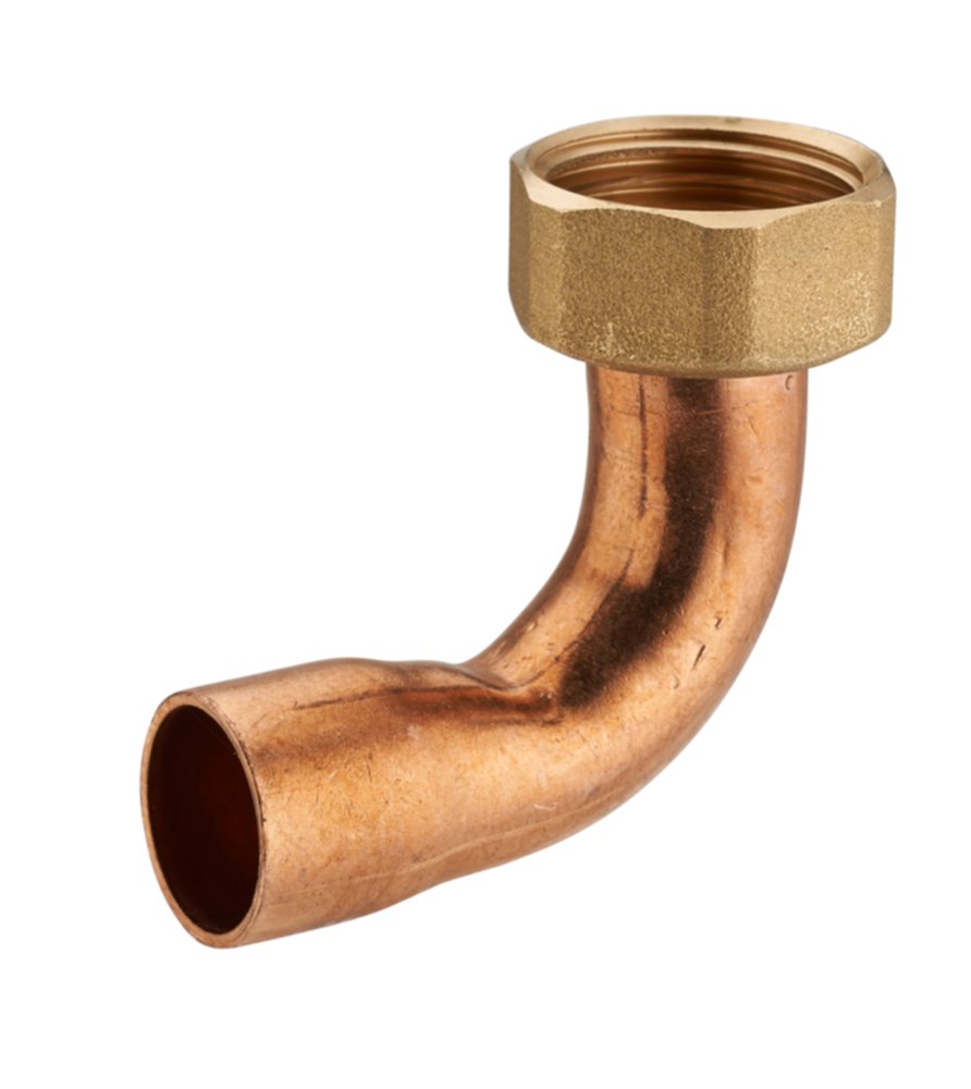 2 raccords fer/cuivre coudé écrou prisonnier Ø14 F15x21 - NOYON THIEBAULT