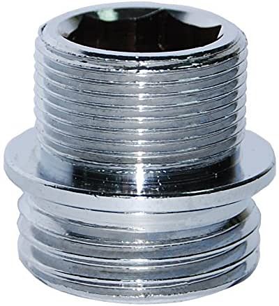 Raccord de bec robinet mâle 15x21-22X100, argent - 1179618 - BOUTTE