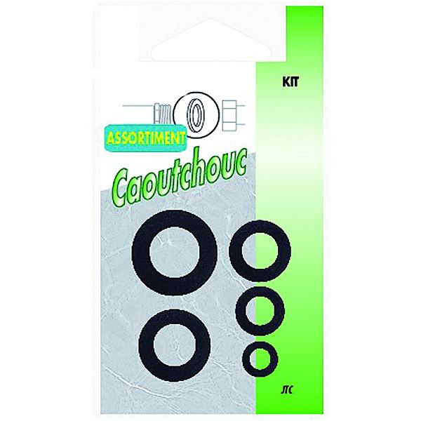 Assortiment 16 joints caoutchouc, noir 1865191 - BOUTTE