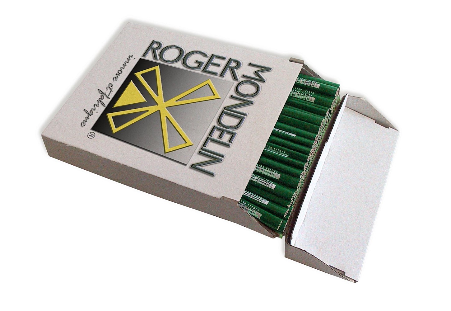 2 crayons vert 30cm - MOB