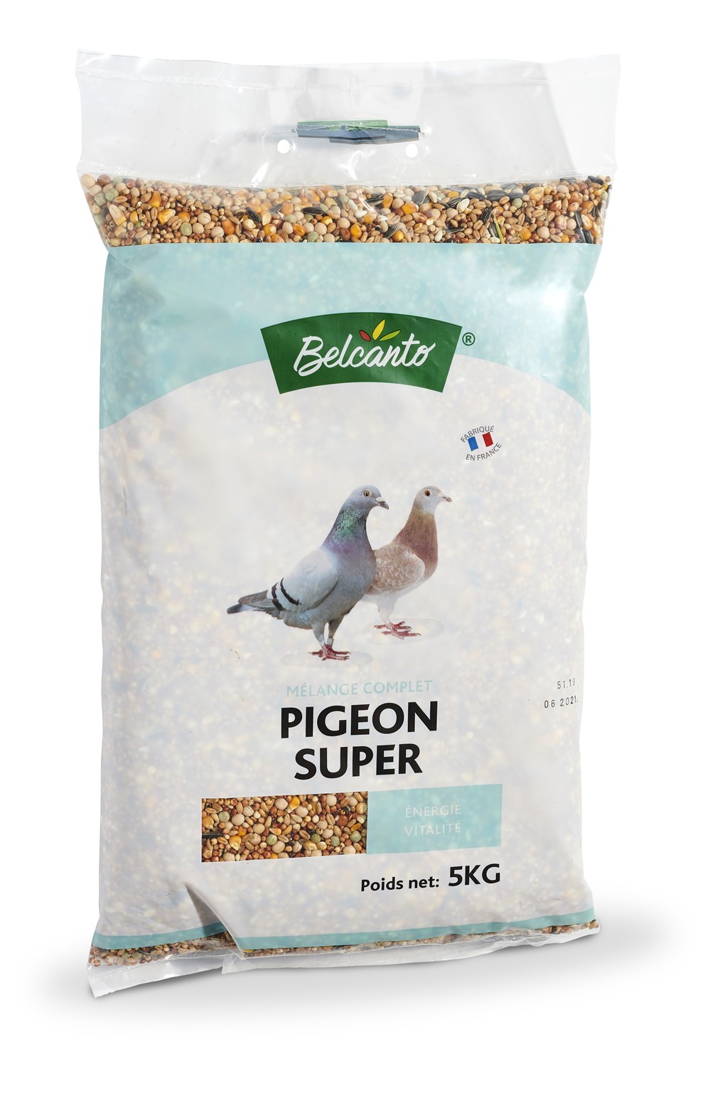 Mélange complet de graines Pigeon Super 5kg - BELCANTO