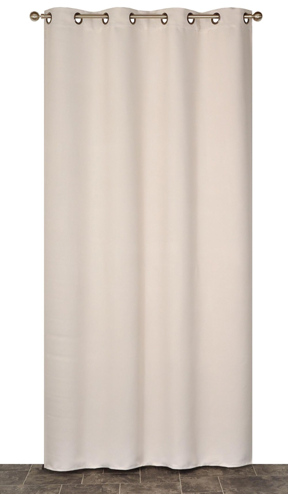 Rideau occultant uni 140x240cm beige - DYLREV