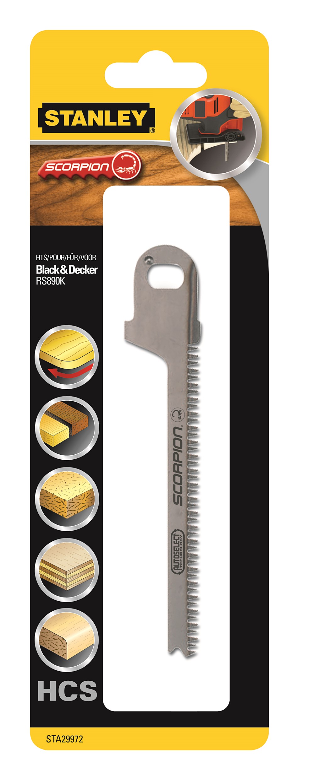 Lame scie scorpion 134mm - STANLEY