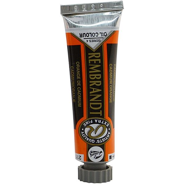 Couleur à l'huile orange permanent 266 15ml - REMBRANDT