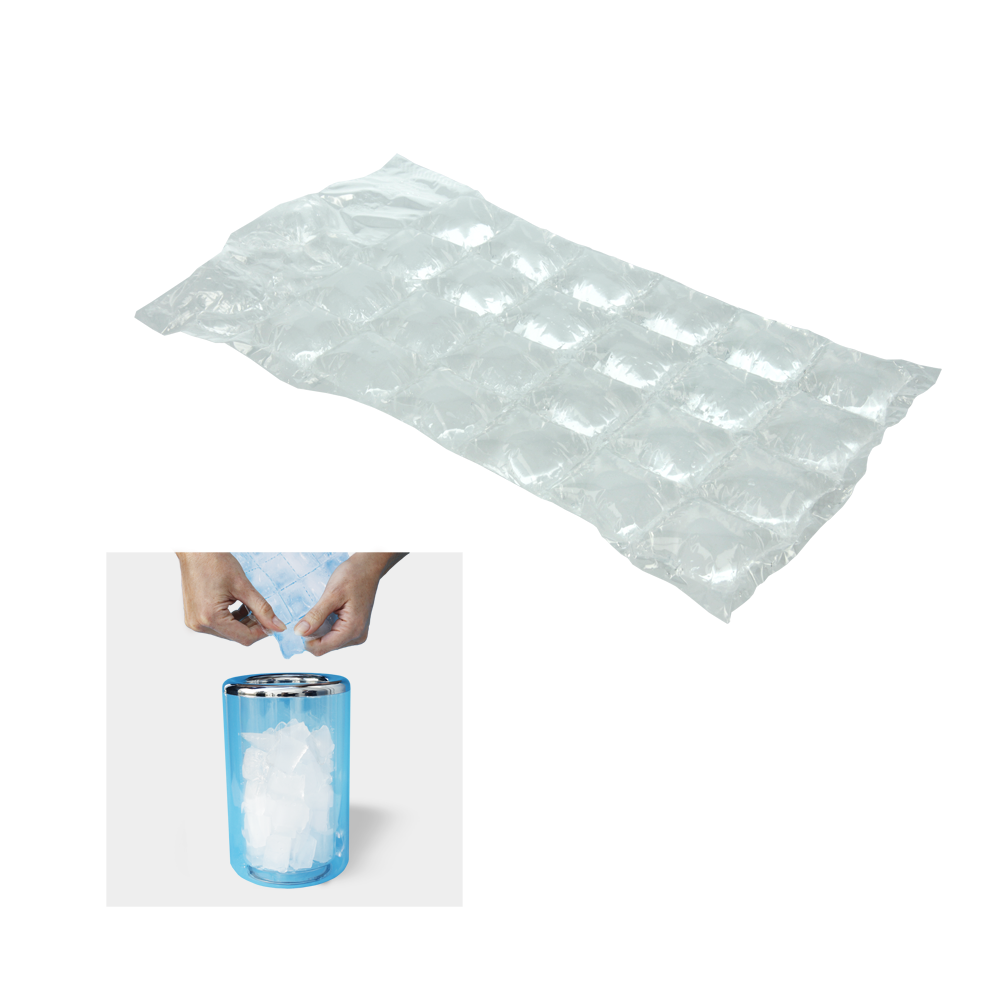 Sachets à glaçons plastique