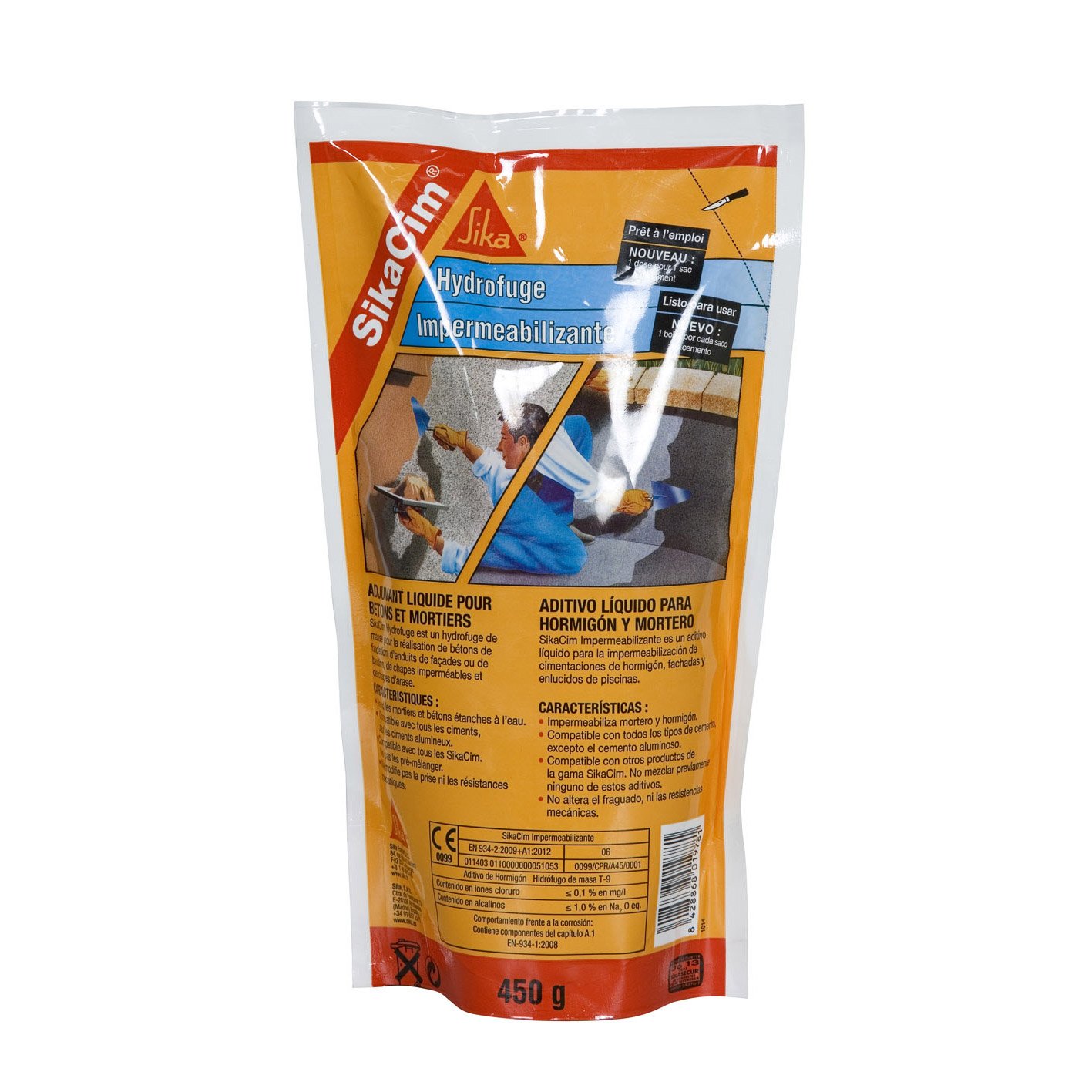 Hydrofuge pour mortier Sikacim 0,5L SIKA