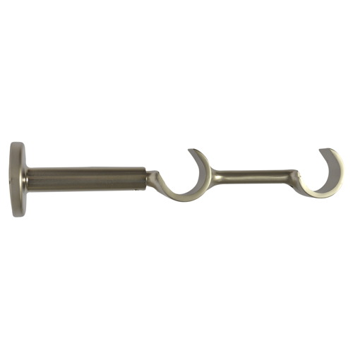 Support double en métal ouvert Ø28 double extensible de 115 à 215 mm et de 170 à 270 mm chromé mat MOBOIS