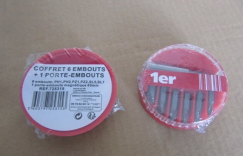 Coffret embout et porte embout x6 - 1ER
