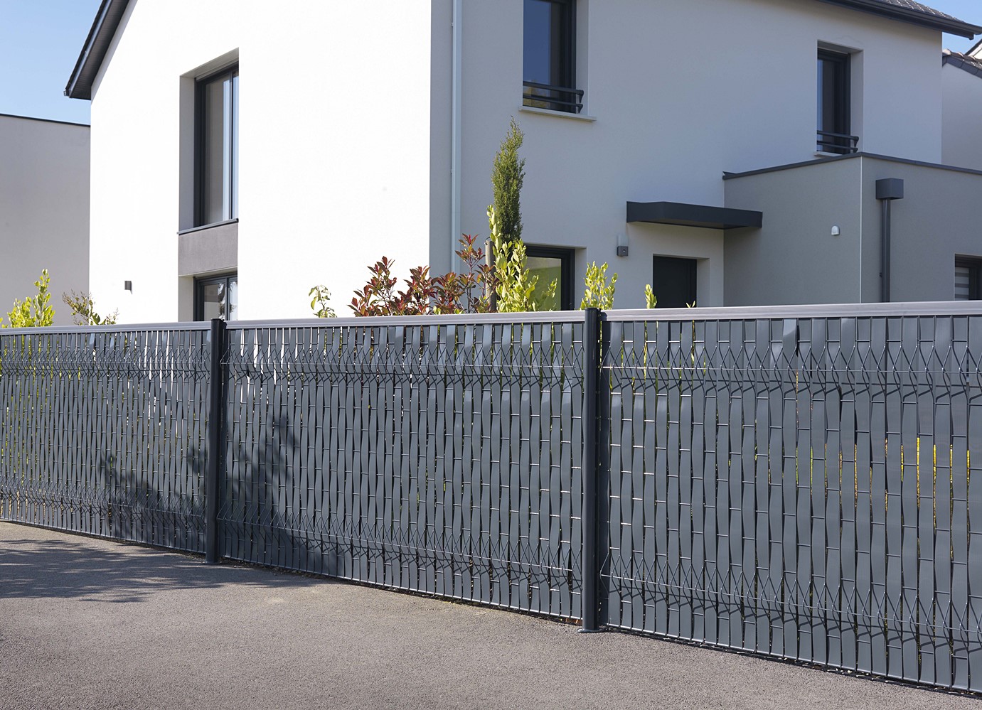 Kit lames occultantes Lixo+ gris 1,70m pour panneau rigide - DIRICKX