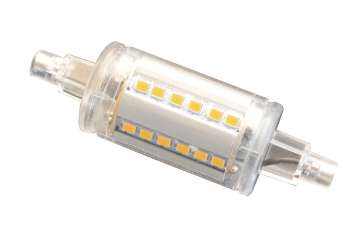 Tube LED R7S h78mm 7W 470lm Ton Neutre - TIBELEC