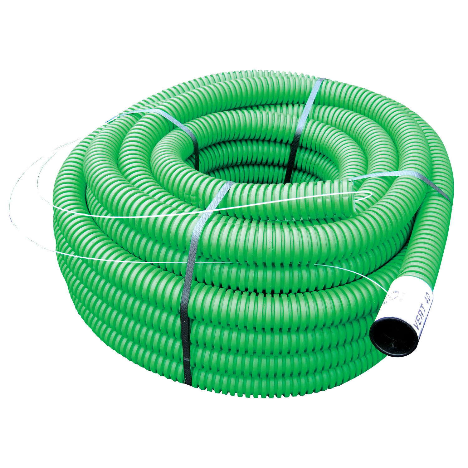 Gaine TPC PE Diam.40 vert- couronne de 50ML - INTERPLAST
