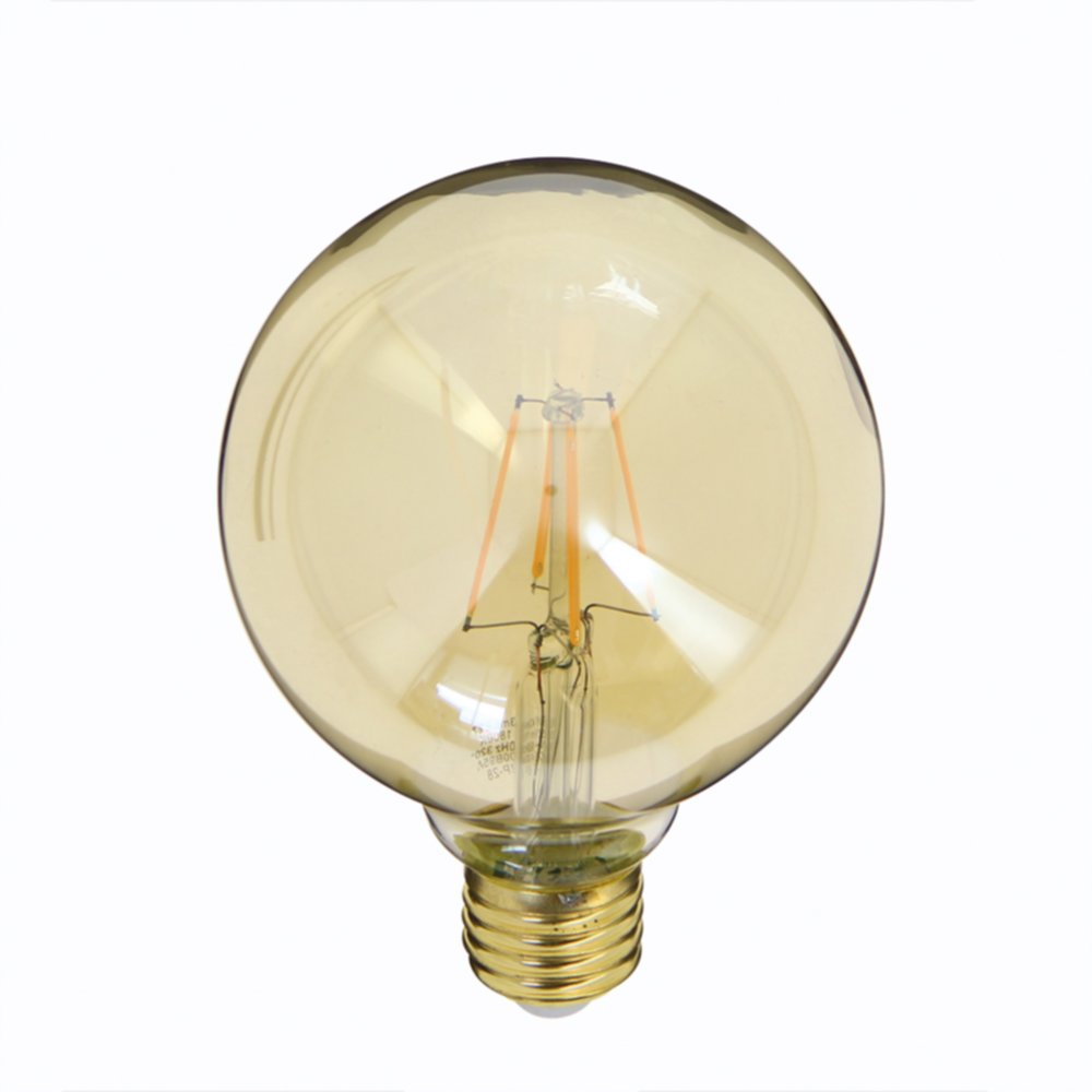 Ampoule led déco filament ambrée E27 400lm 4W blanc chaud - XANLITE