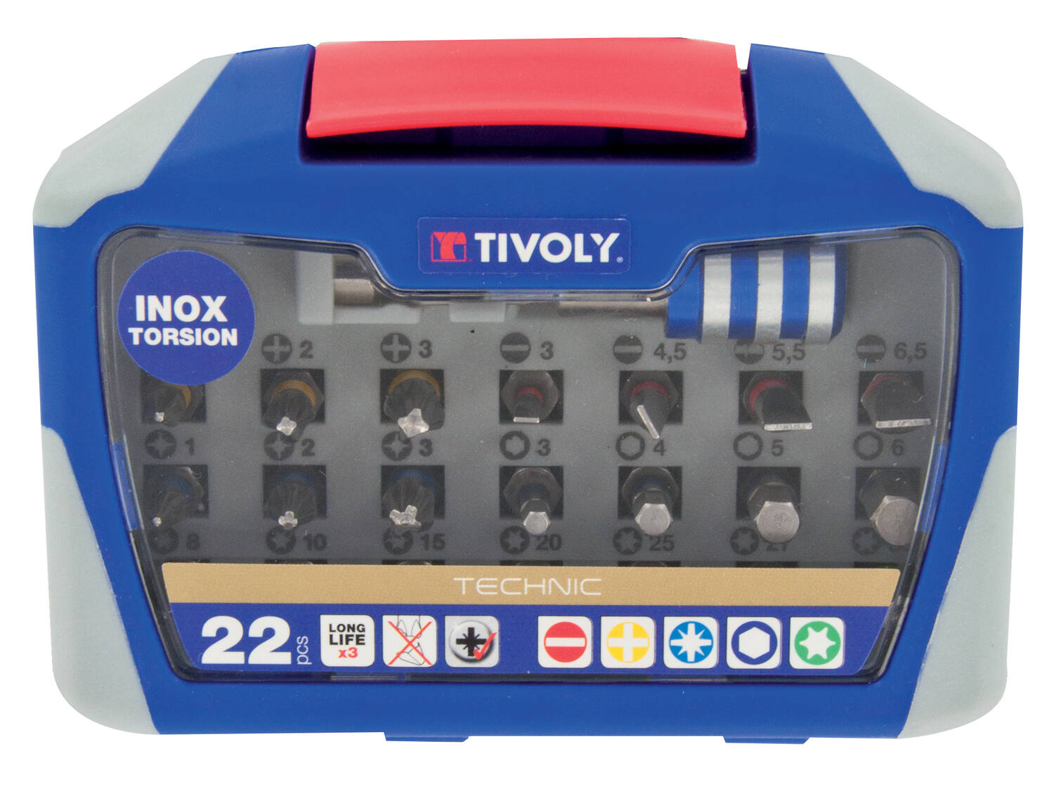 Coffret embouts inox torsion x22 - TIVOLY