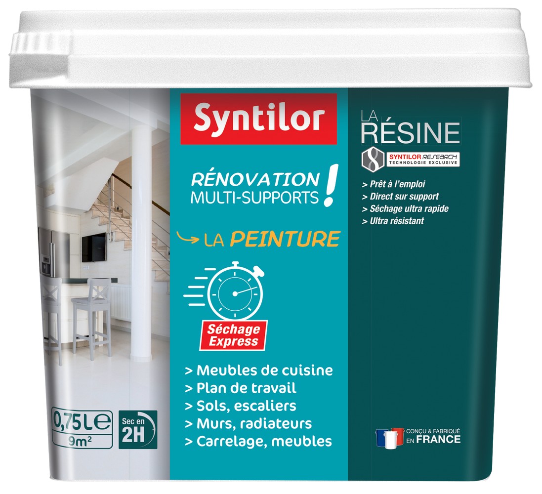 Peinture de Rénovation multisupport 0,75L Brun Cappuccino - SYNTILOR