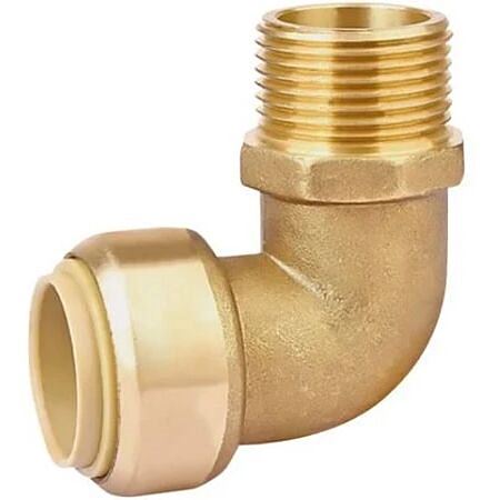 Raccord Toutub Coude laiton mâle 15x21 Ø16 - 3186669 - BOUTTE