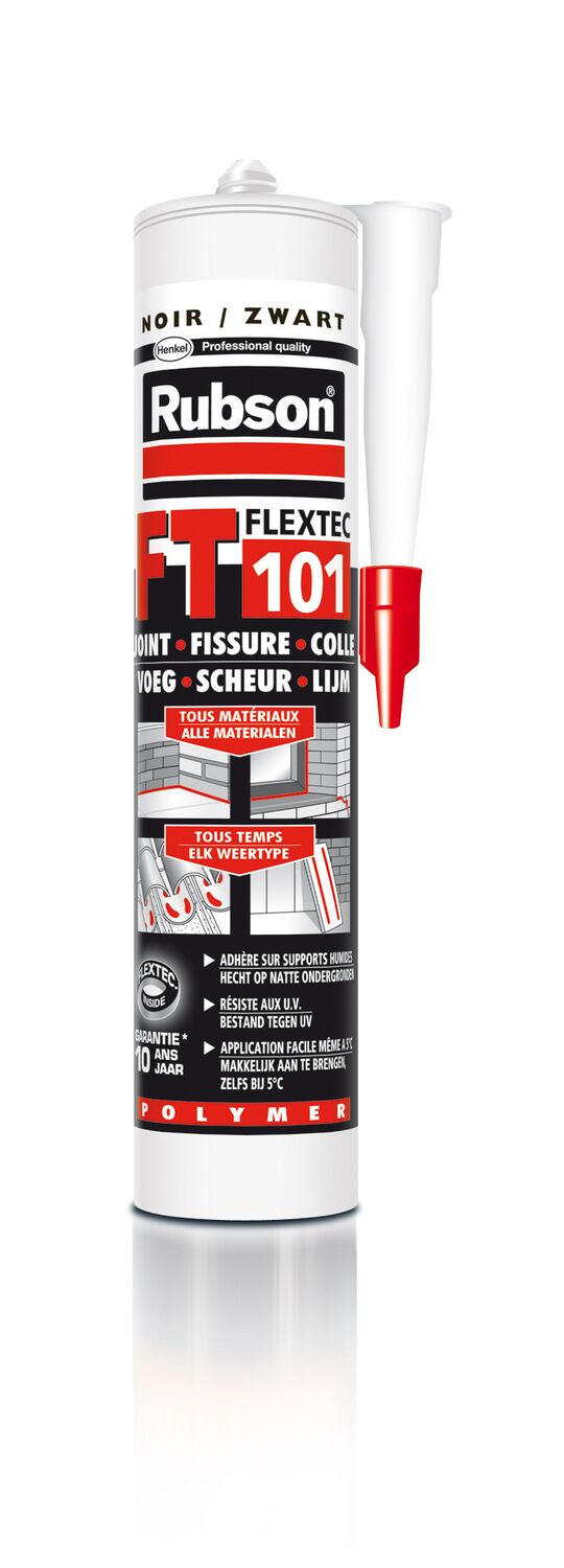 Mastic FT101 Joint Fissure Colle 280 mL noir- RUBSON