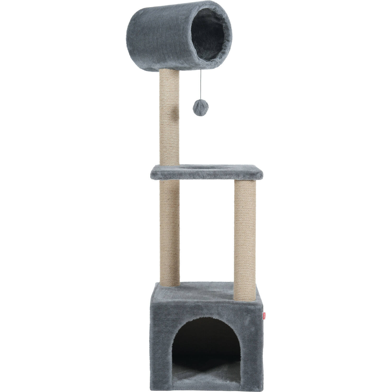 Arbre à chat Trio gris L 35 x l 35 x H 123 cm - Zolux