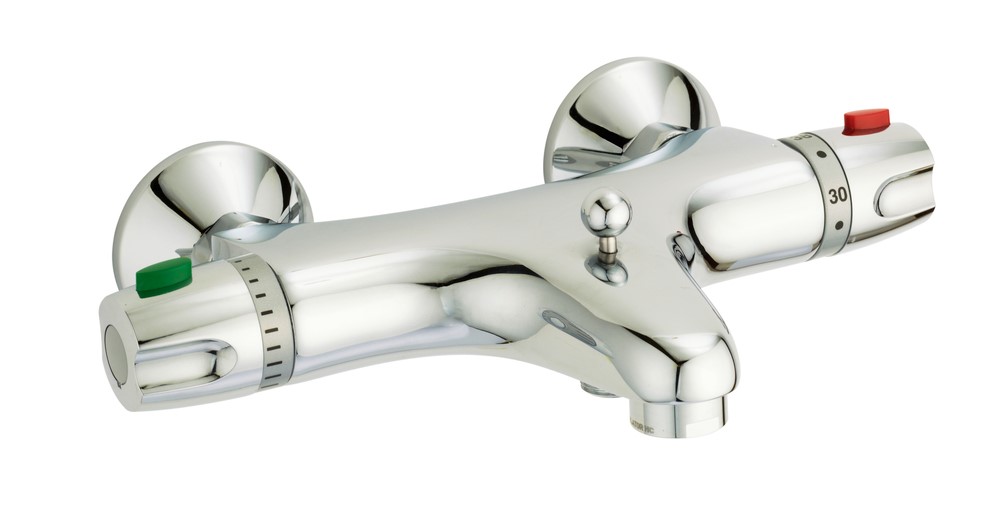 Mitigeur Bain Douche Thermostatique Auma chromé NF - INVENTIV