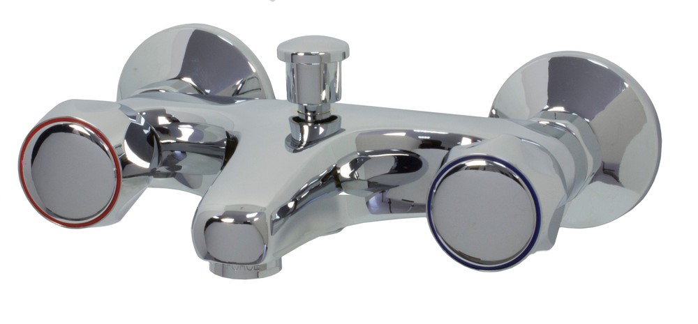 Mélangeur bain douche mural chromé NF - INVENTIV