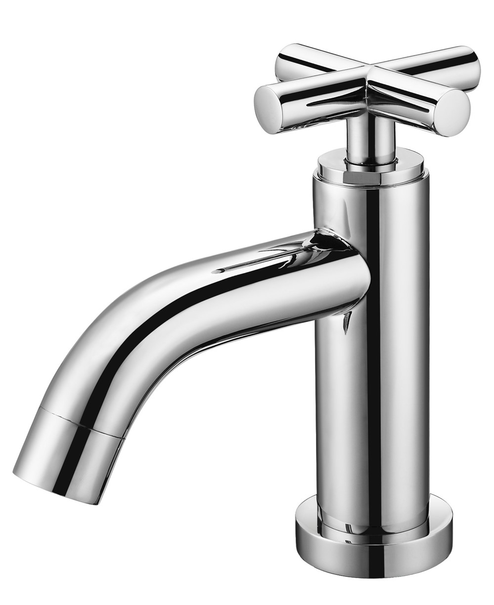 Robinet lave main eau froide chromé H. 138 mm - INVENTIV