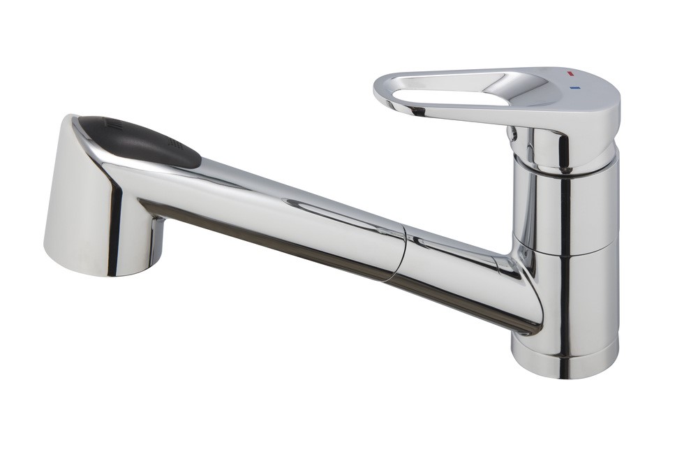 Mitigeur évier à douchette Tokyo chromé  - INVENTIV