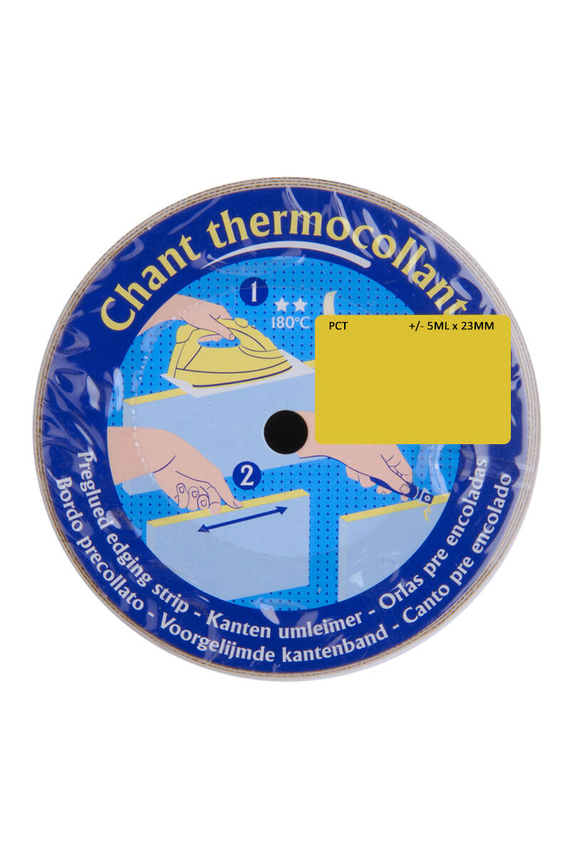 Bande de chant mélaminé thermocollante 23 MM X 5 ML X 0,3 MM CHENE CLAIR