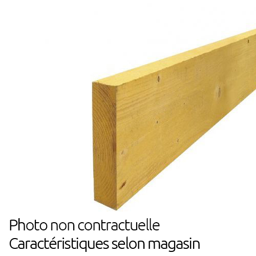 Demi bastaing brut 32mm x 175mm - 3m de longueur