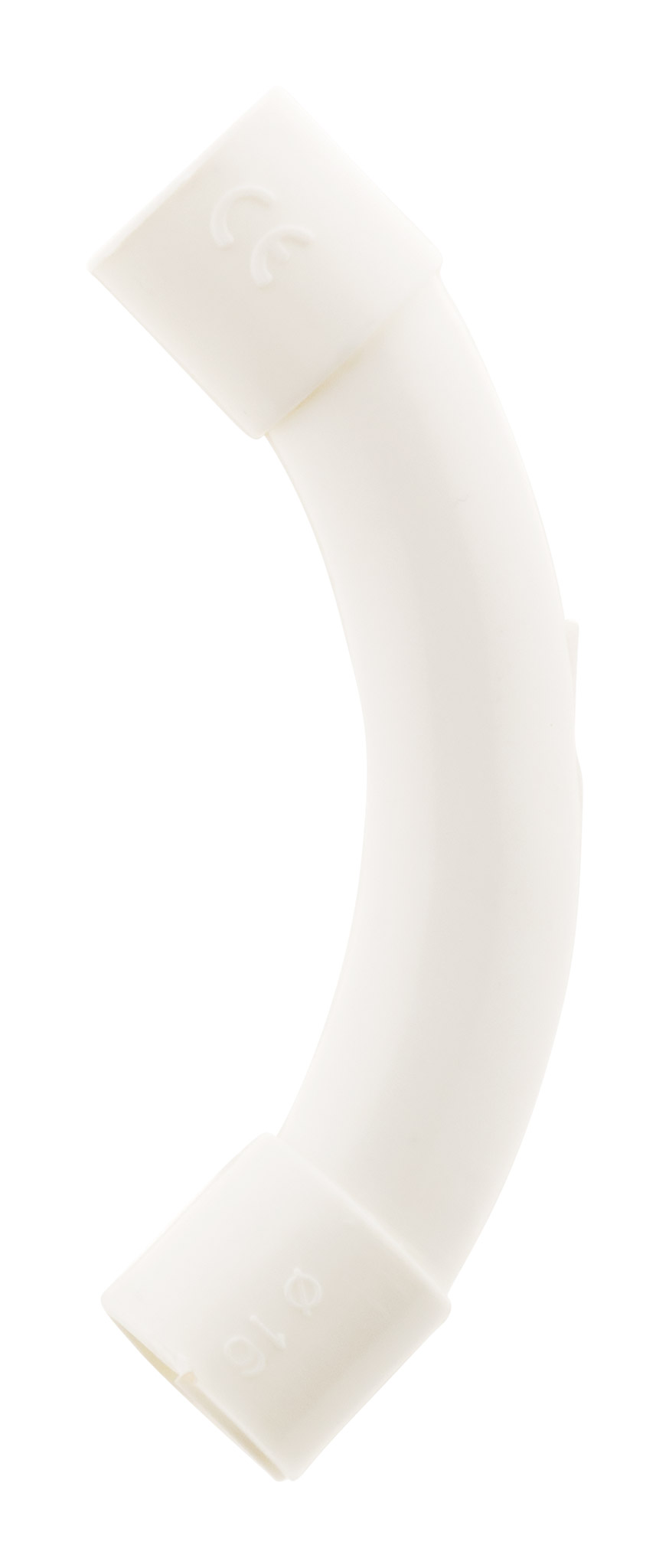 COURBES ZENITECH BLANC PVC D16MM X2
