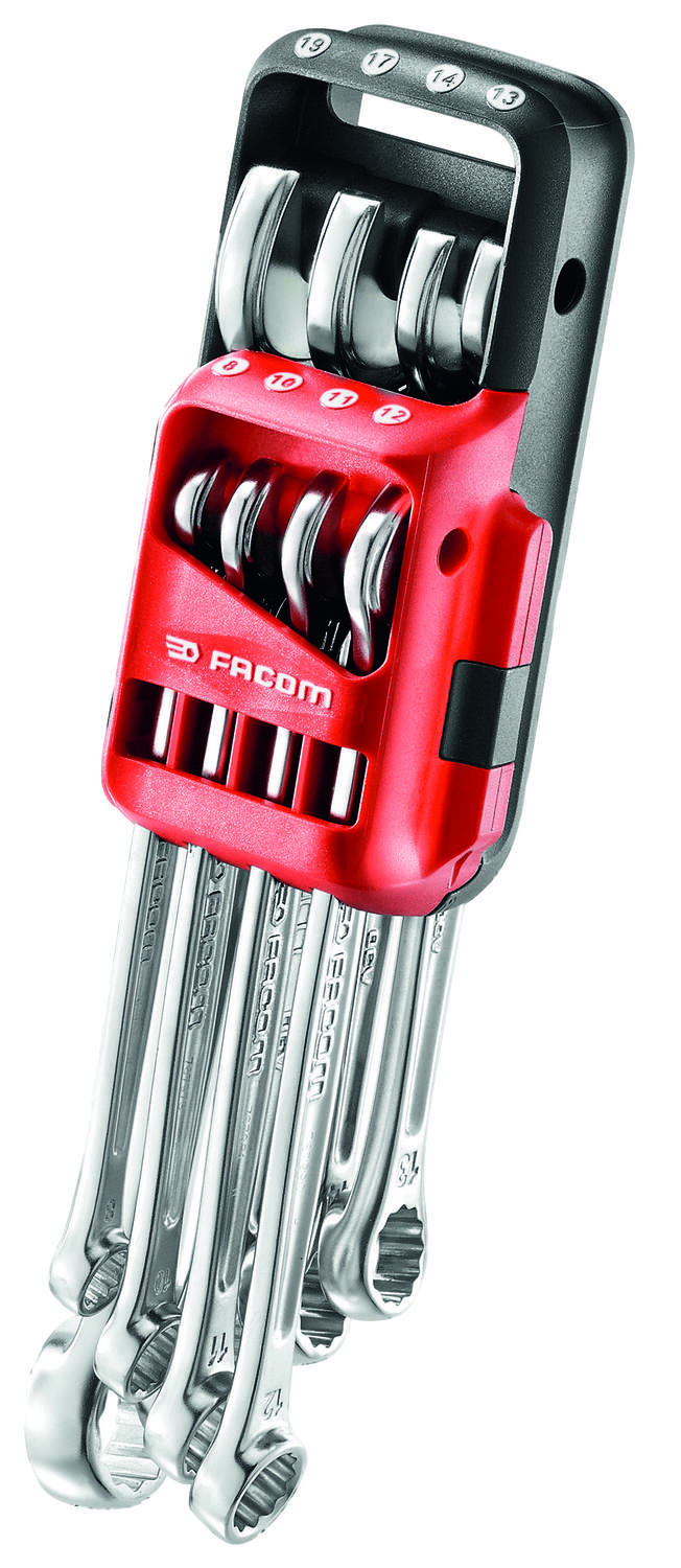 Lot de 8 clés mixte avec étui portatif - FACOM
